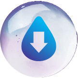 Droplet with logo mark 1